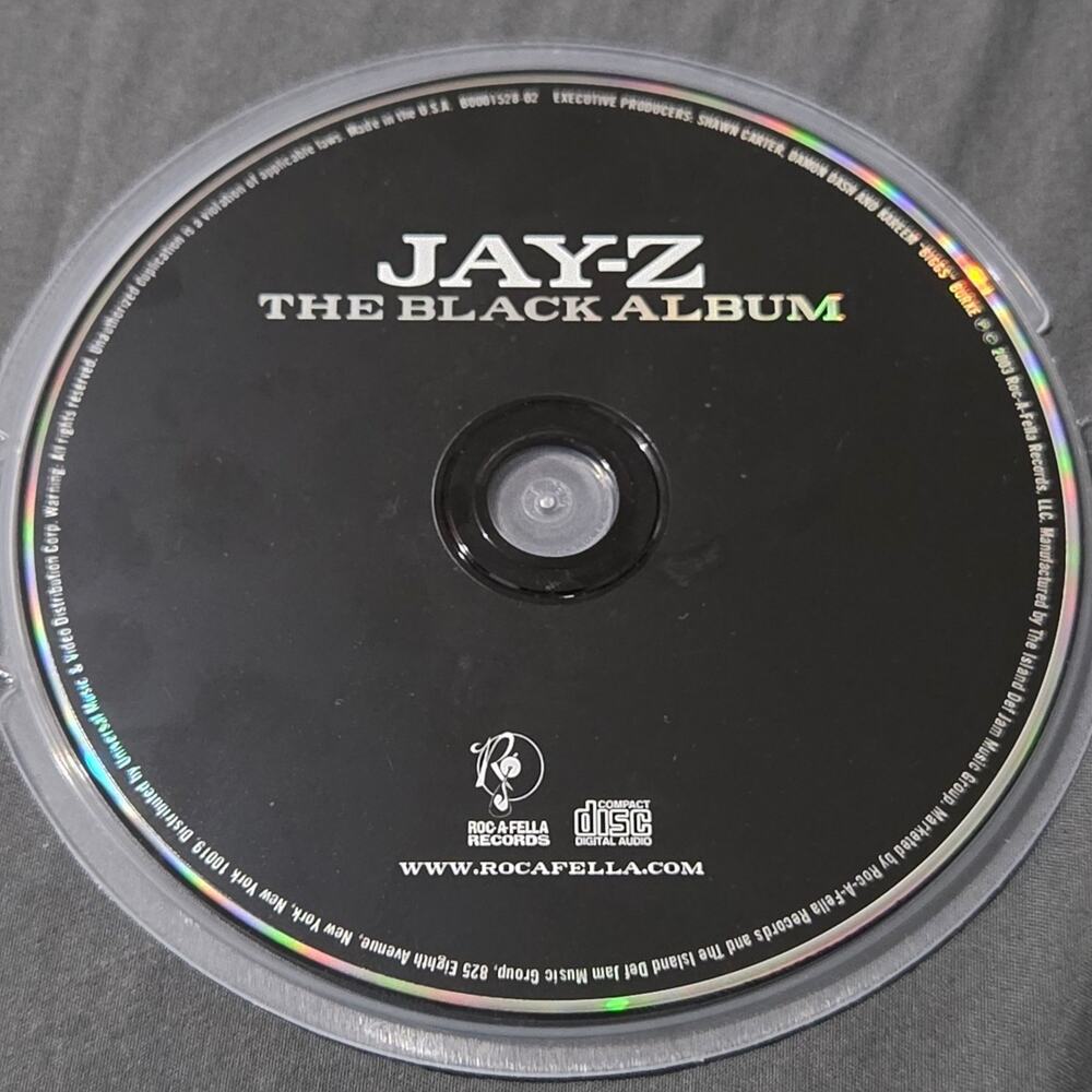 Vtg 2003 Jay-Z THE BLACK ALBUM CD Hip Hop Rap